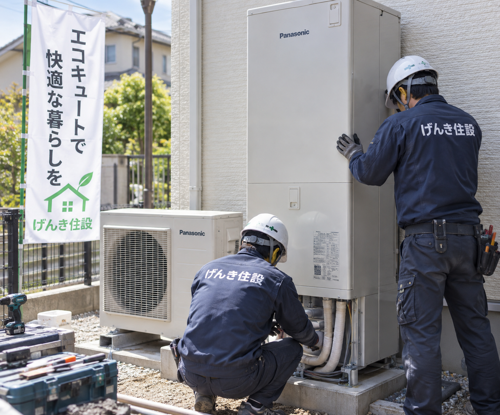 エコキュート交換工事のイメージ