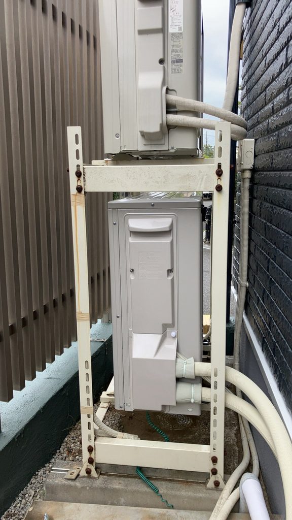 柏市で交換した三菱エコキュートSRT-S377ヒートポンプユニット
