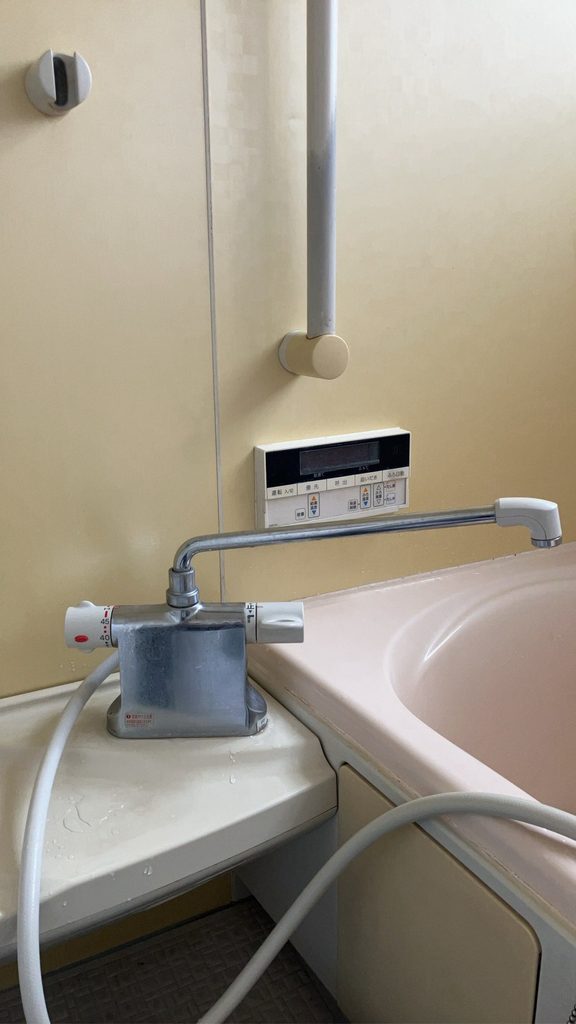 柏市の既設浴室水栓