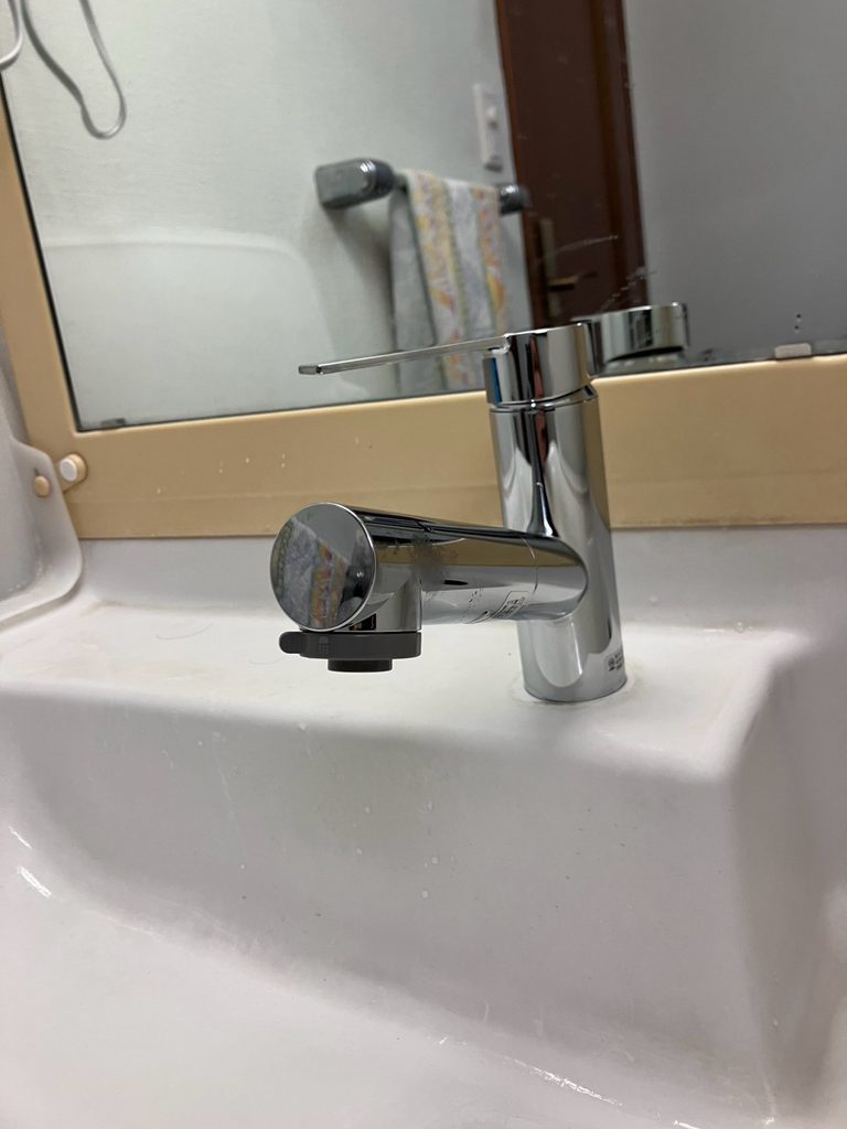 松戸市で交換した新しい洗面水栓